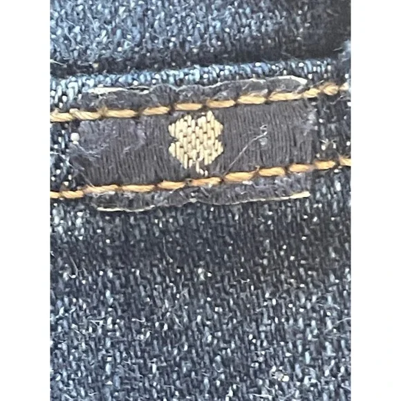 Lucky Brand The Roll Up Denim Shorts Dark Wash Womens Size 14 32 - Picture 4 of 13